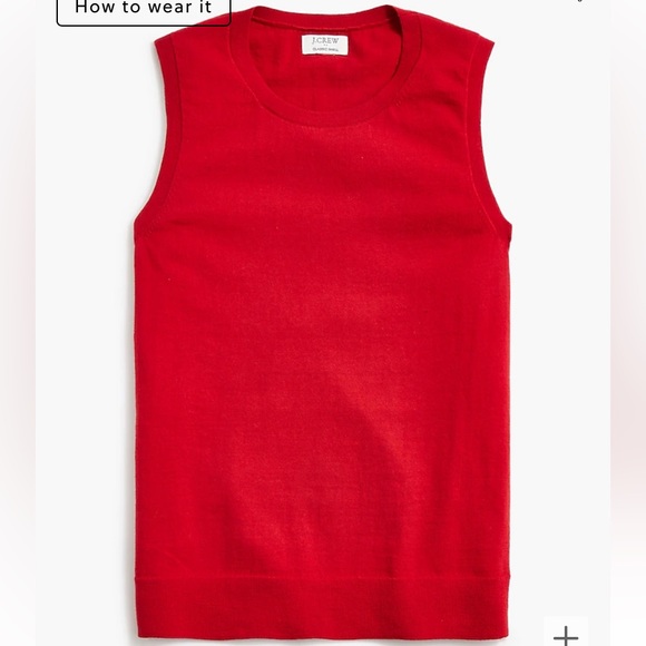 NWT J.Crew Factory Shell Sweater, Deep Ruby, size LARGE - Picture 6 of 7